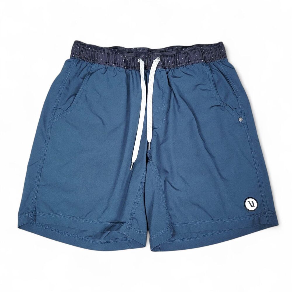 Vuori Kore Shorts Men's M Unlined Stretch Classic Athletic Fit Indigo Blue